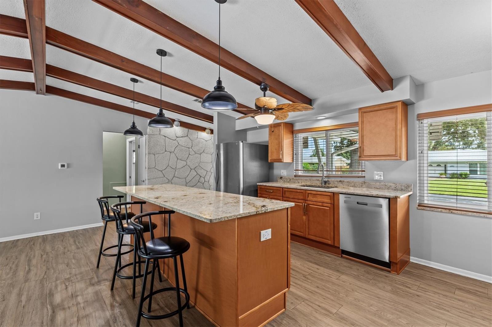You cant have too many cooks in this spacious kitchen.