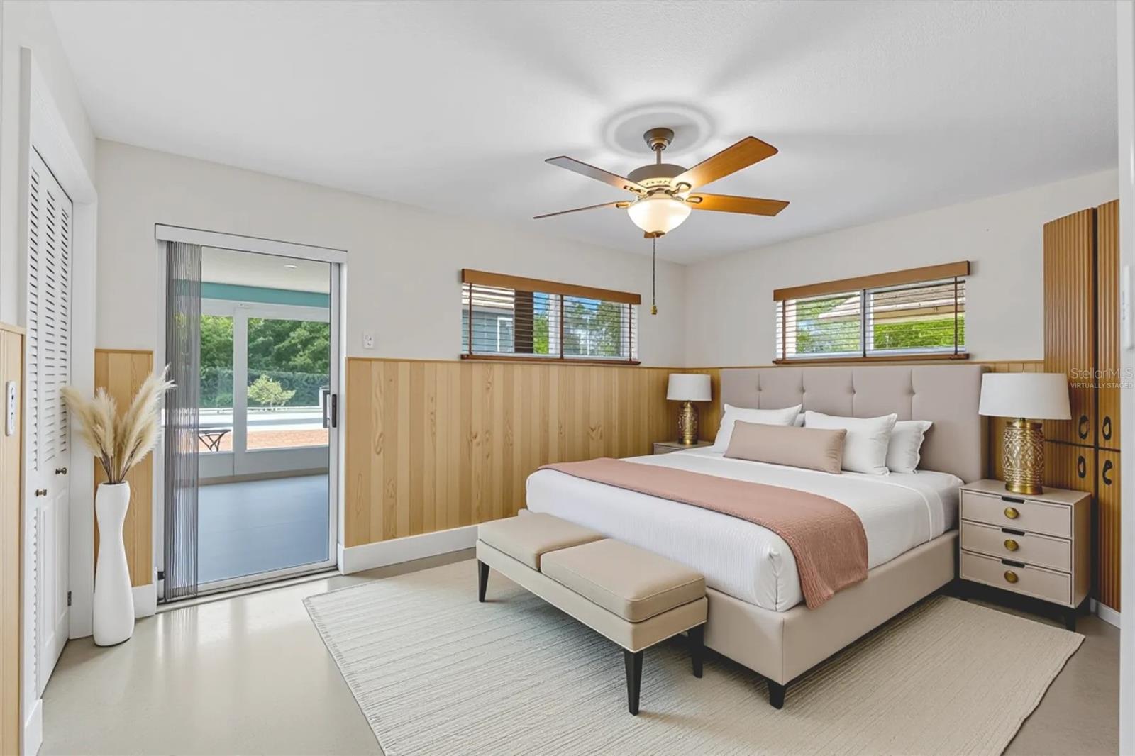 Virtually staged Bedroom  3