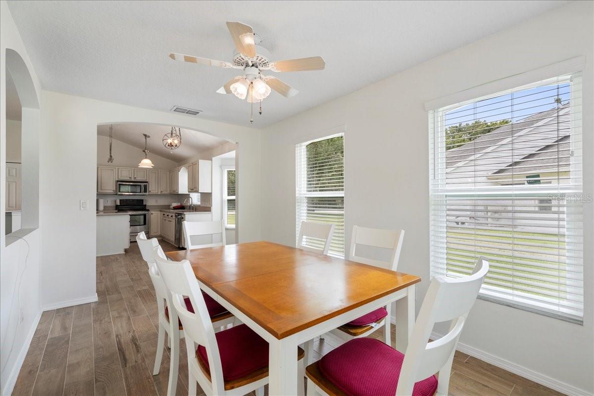 Family room currently used as dining room