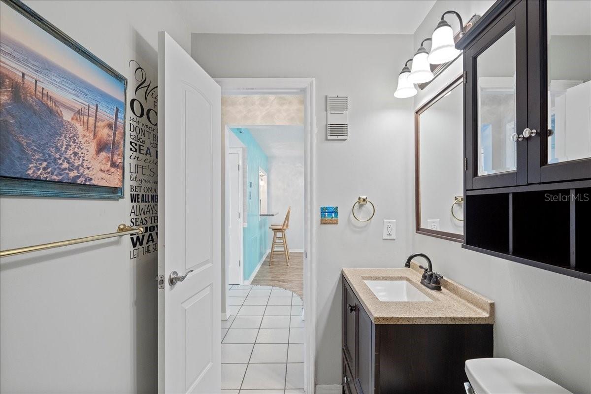 Updated second bathroom