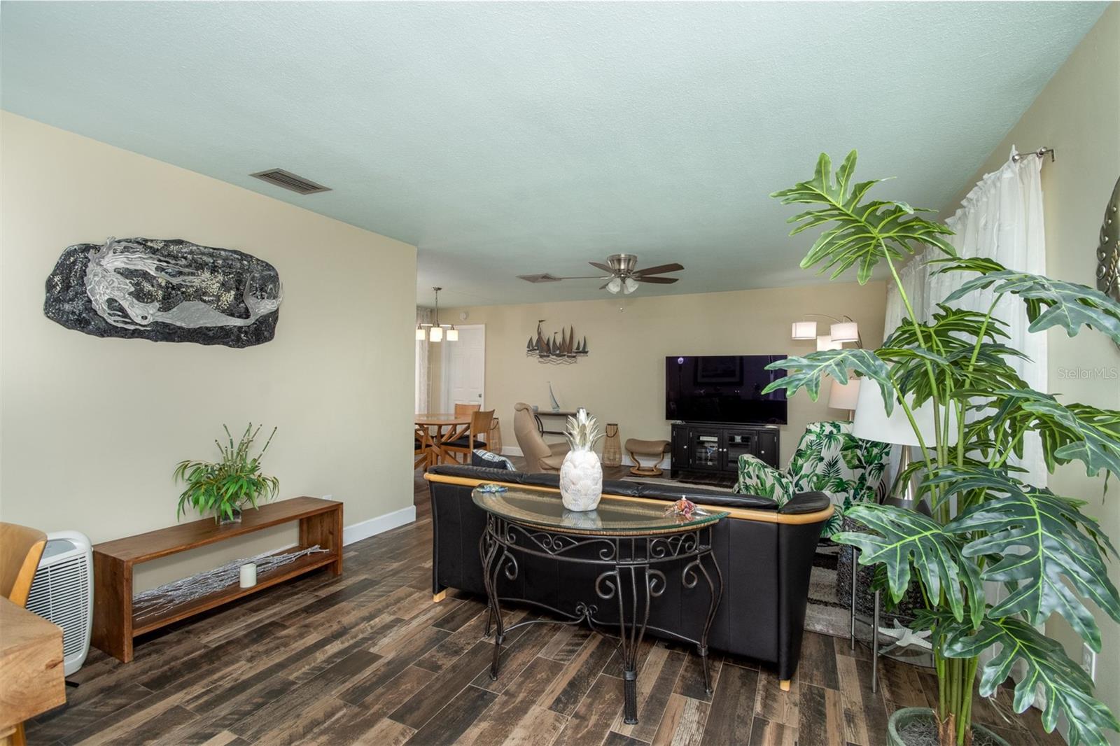 View as entering front door, into living room
