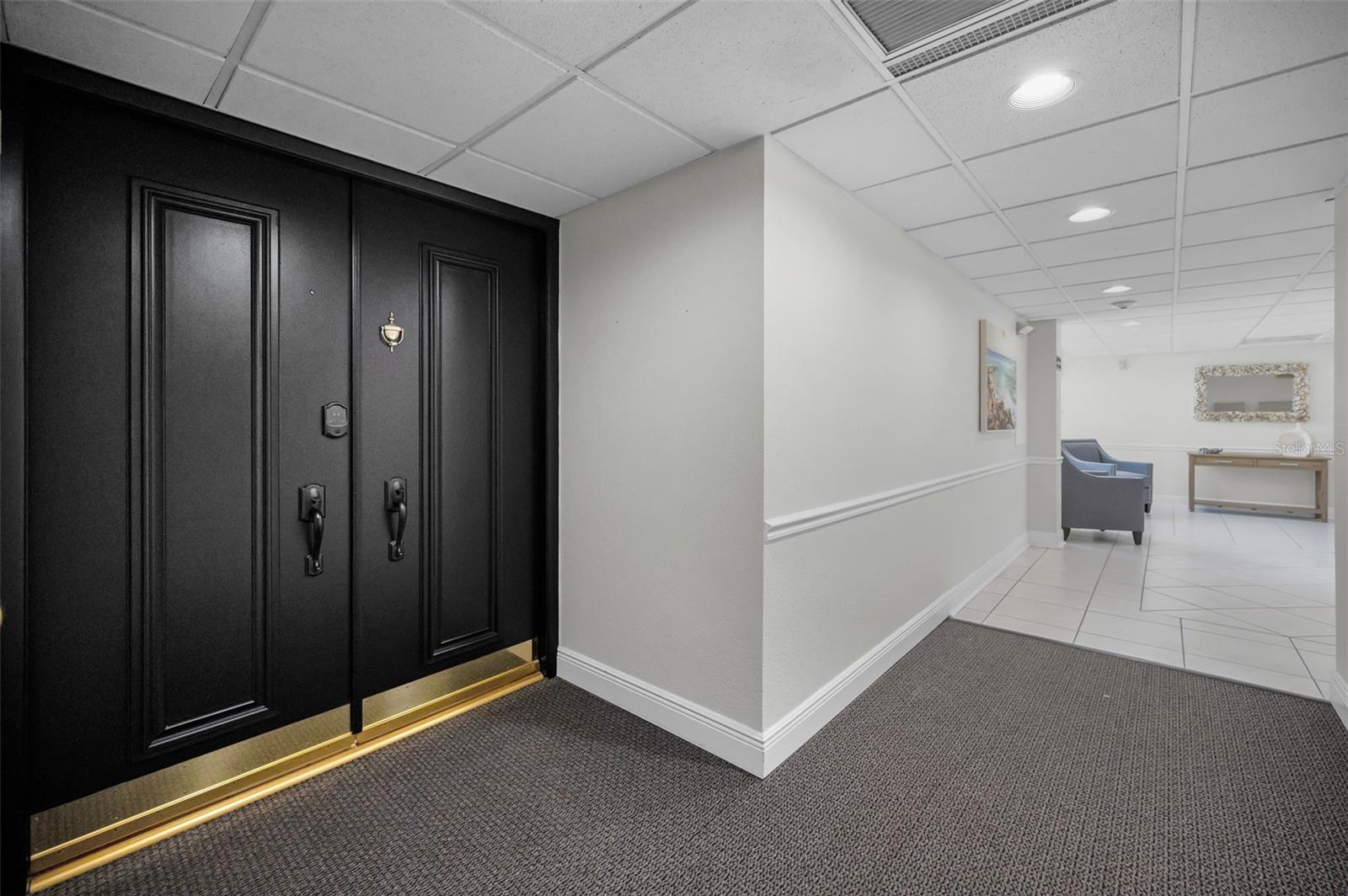 Double Door Entry to Unit 307