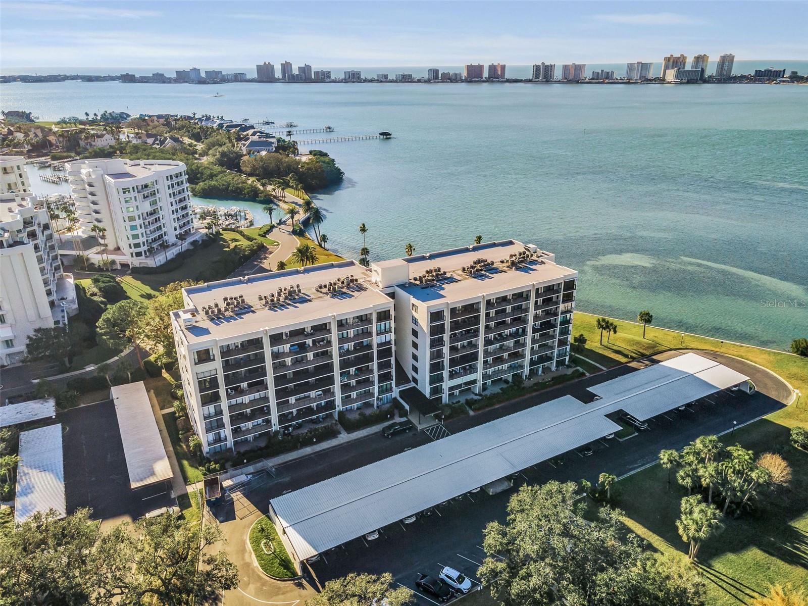 A true piece of waterfront paradise. Sand Key beach is in the horizon
