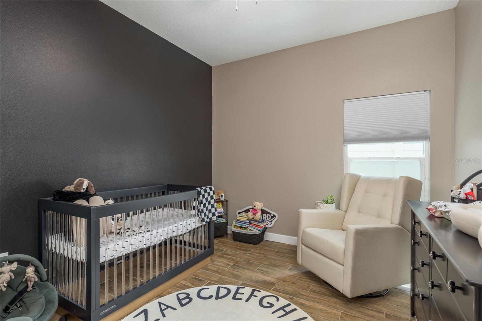 2nd Bedroom- Set up as a Baby Room