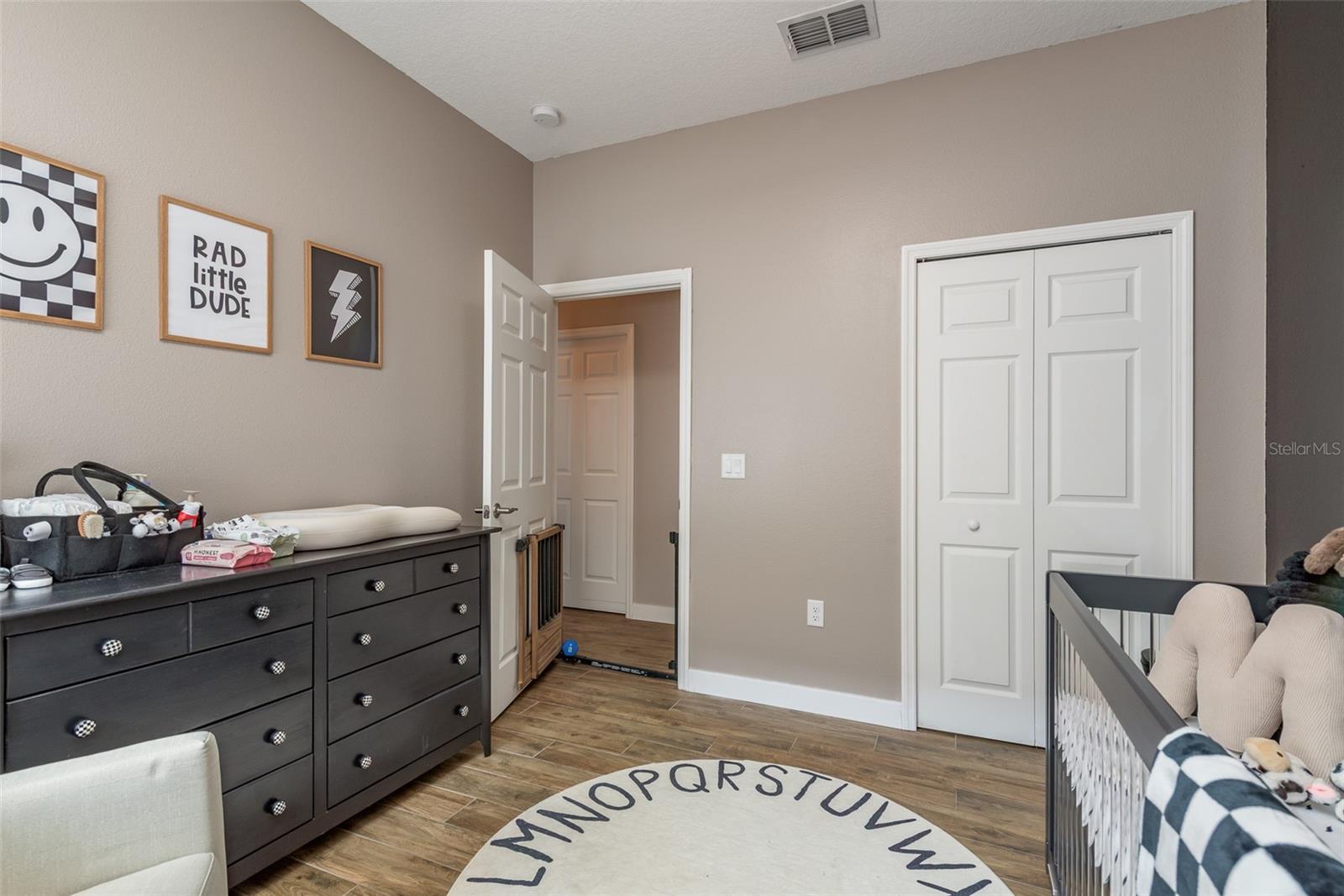 2nd Bedroom- Set up as a Baby Room