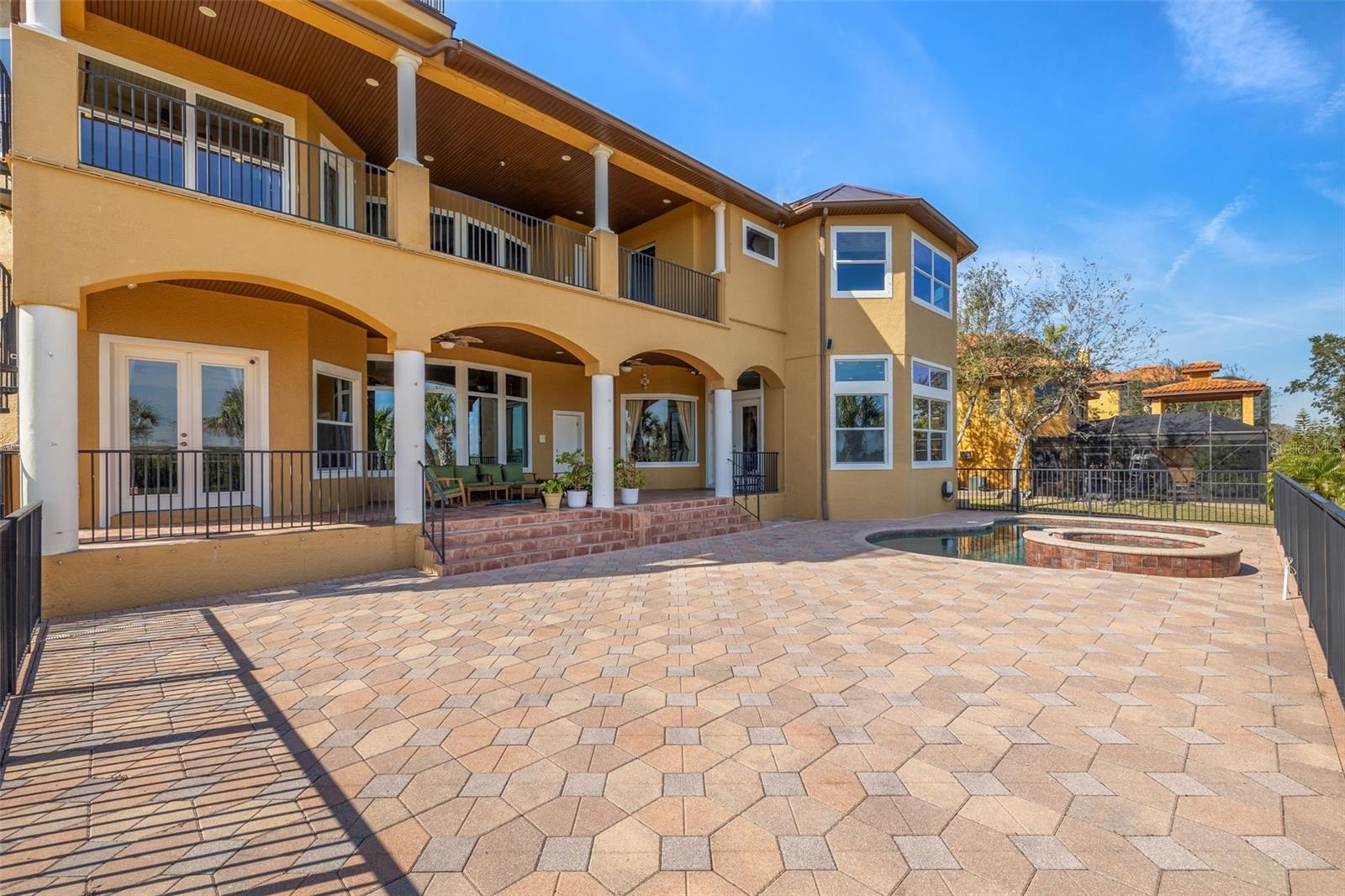 Brick Paved Deck