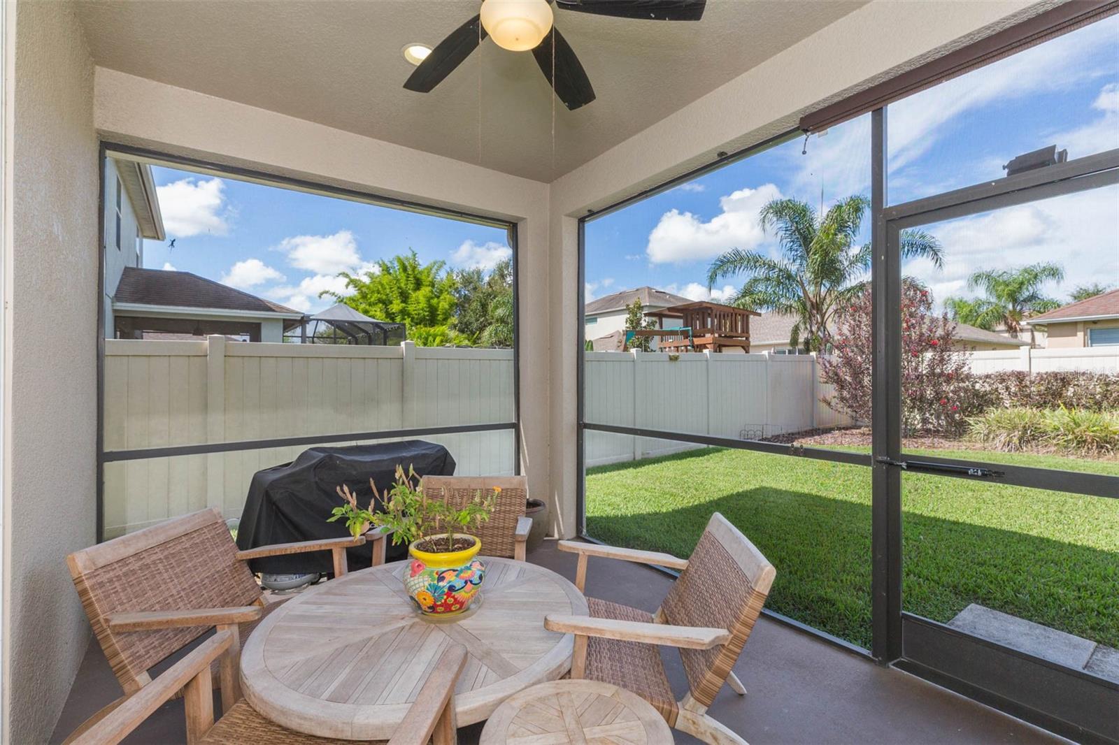 Screened lanai