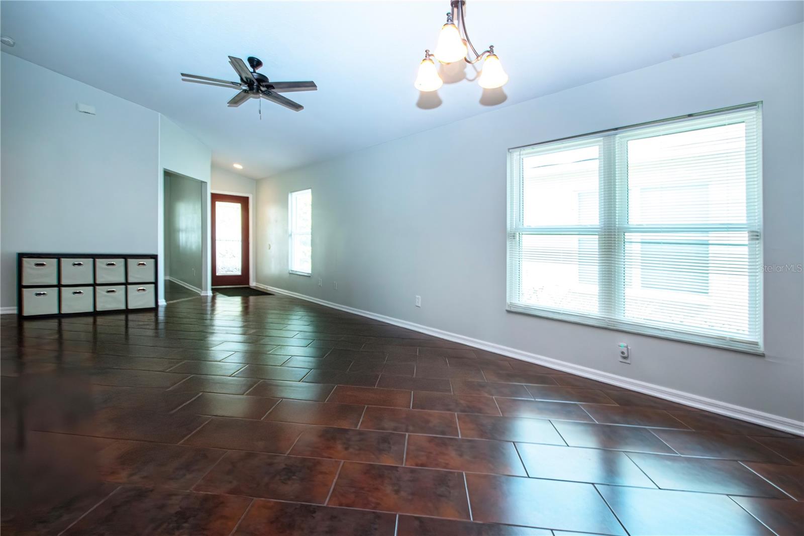 Living room from rear of home