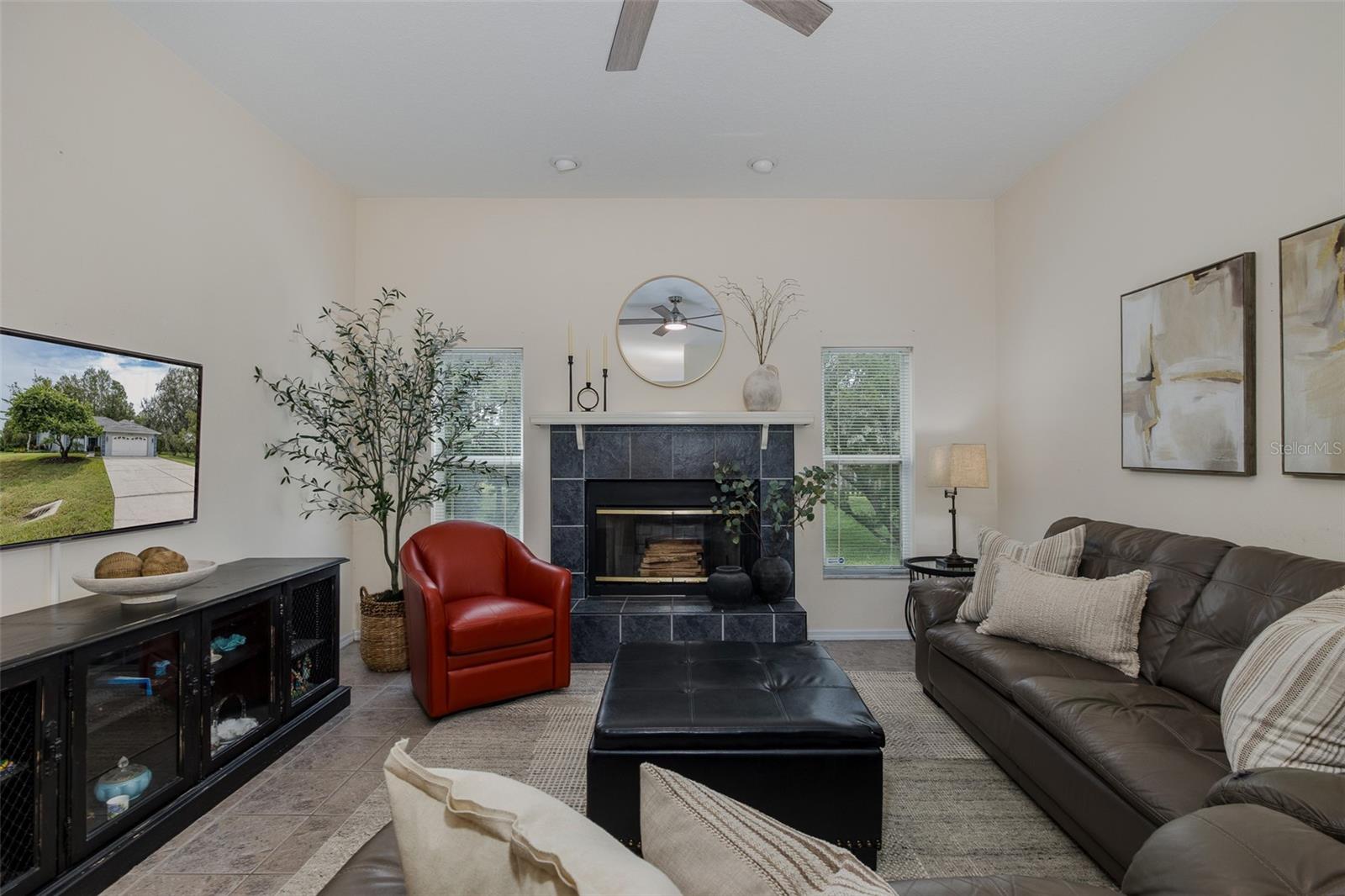 Family Room with Fireplace