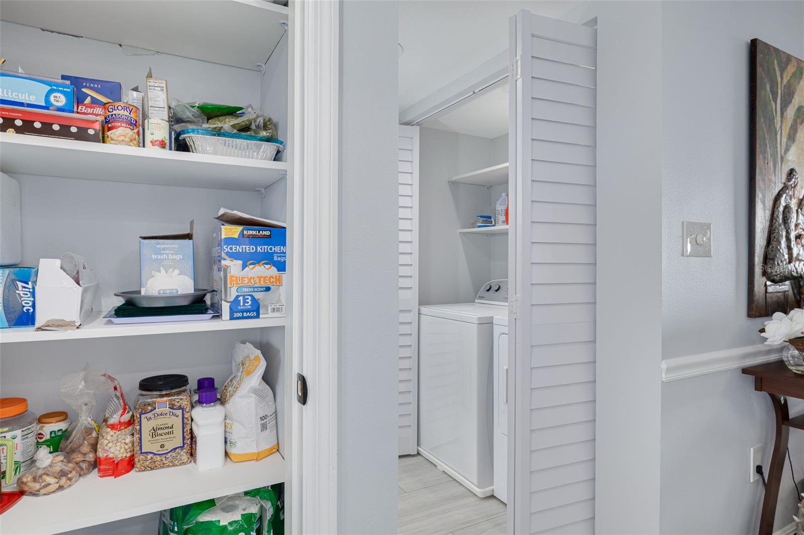 Large Pantry Closet and Laundry area