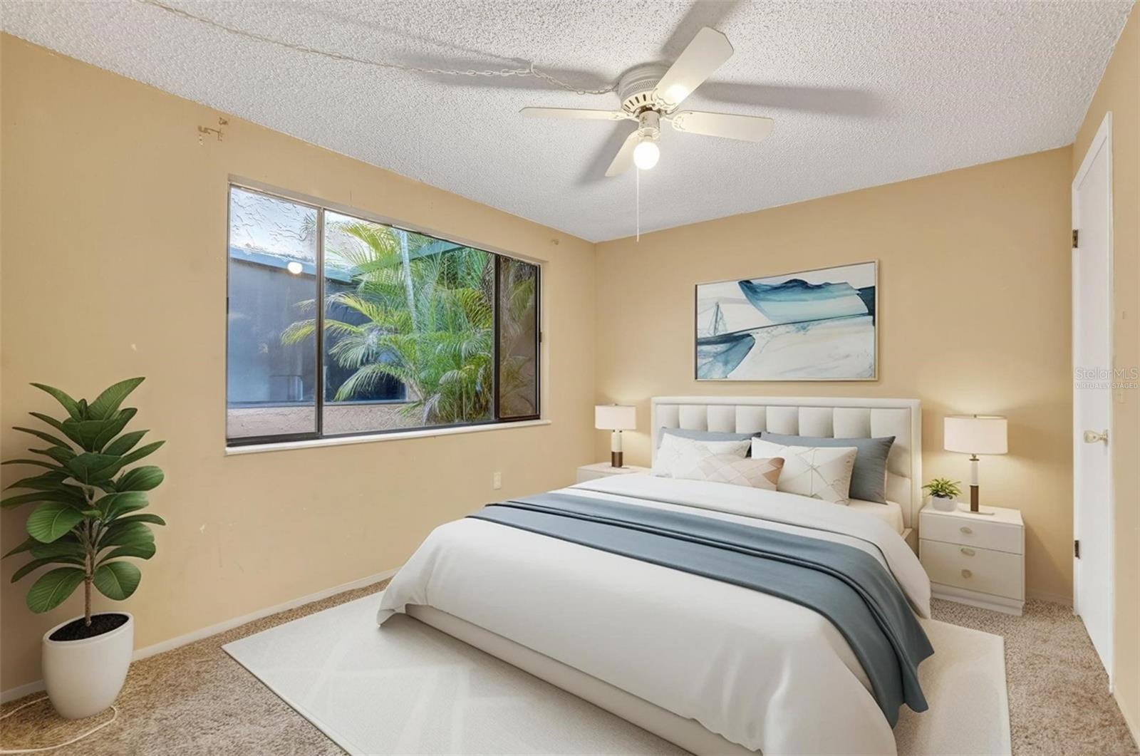 Second bedroom virtually staged