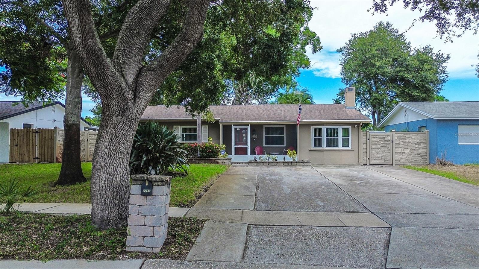 FRONT ELEVATION FROM ROAD TO HOUSE