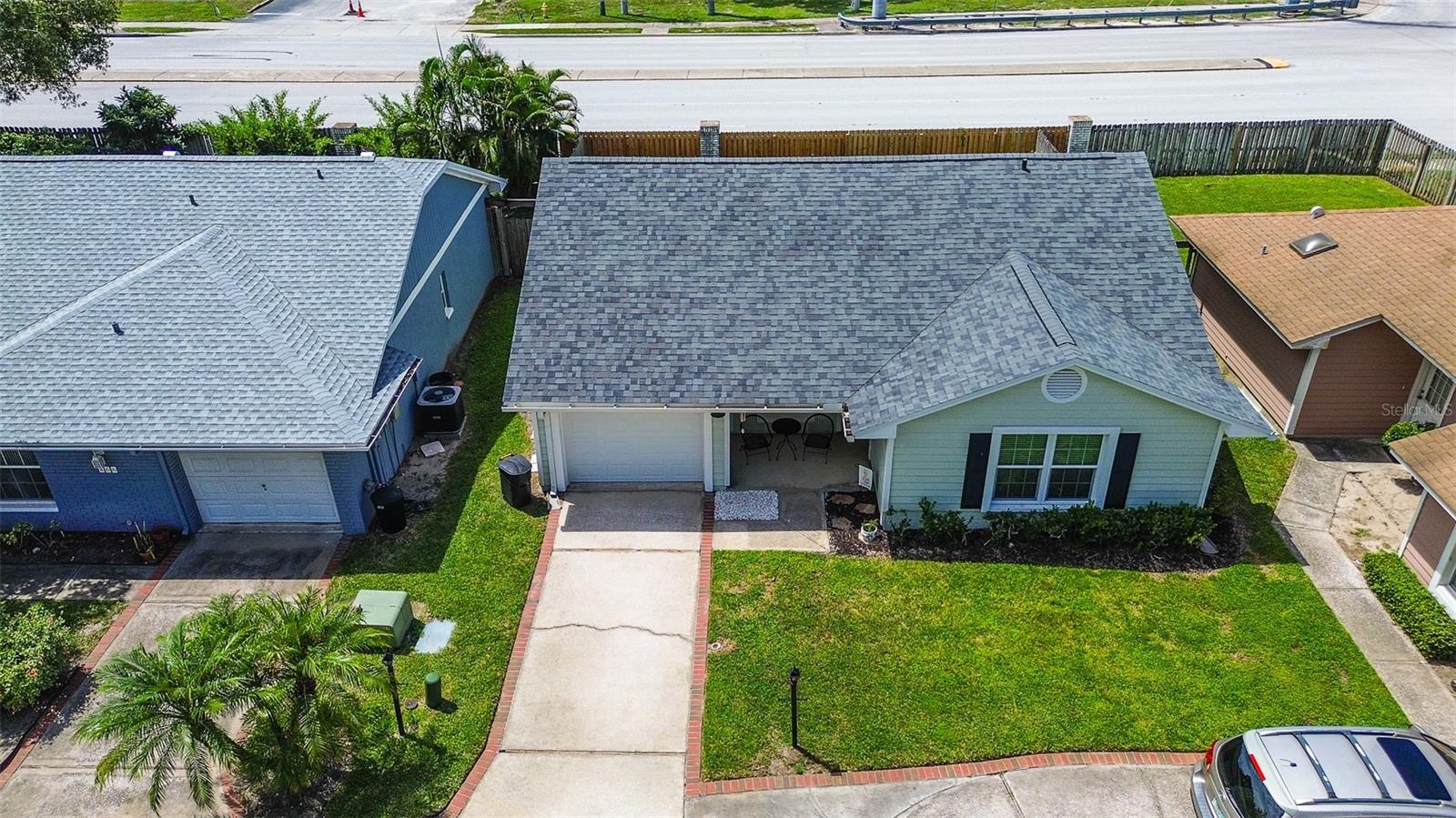 AERIAL VIEW OF FRONT ELEVATION