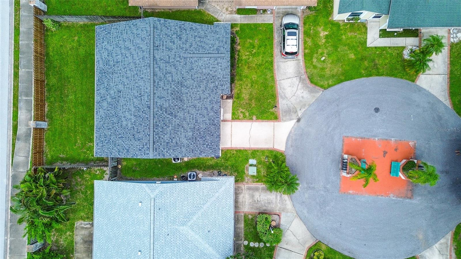 BIRDS EYE VIEW SHOWING OFF THE NEW ROOF
