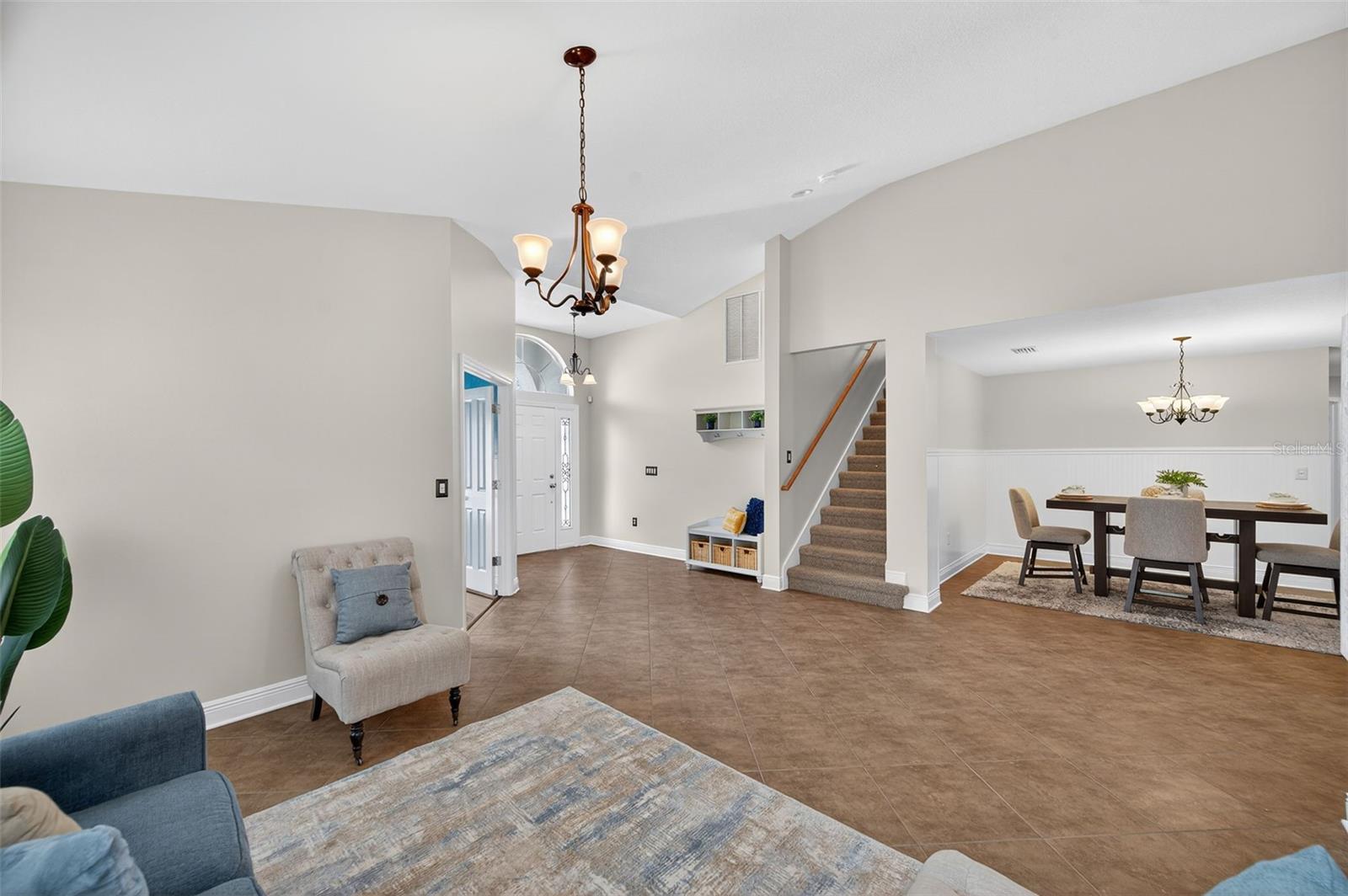 Formal Living Room - Dining Room - Stairway
