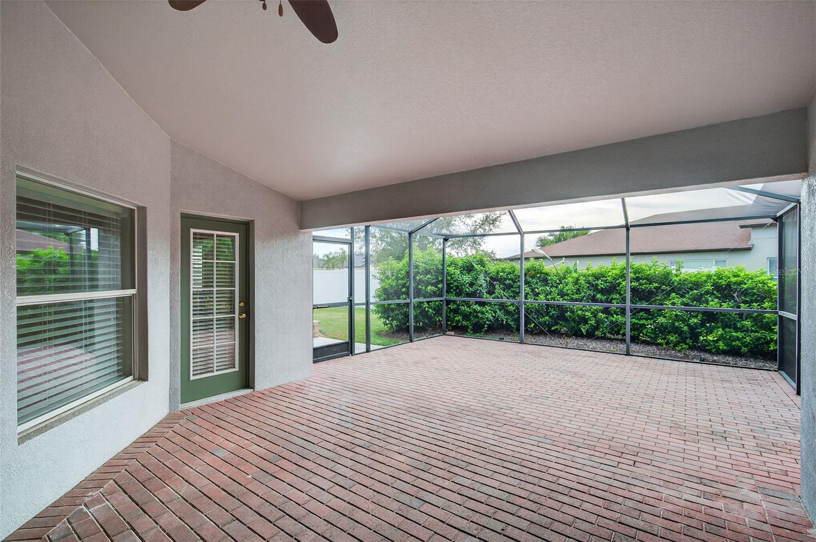 Large Paver Lanai - Before Bushes were Trimmed