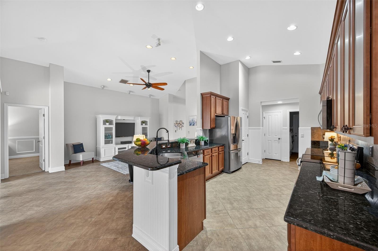 Kitchen and Family Room