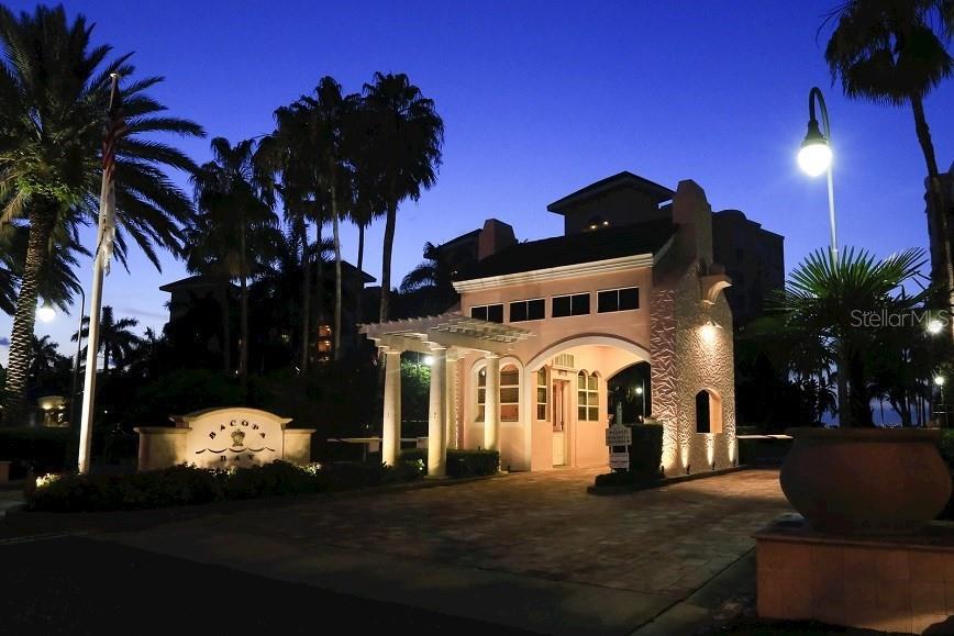 24-Hour Guard Gate Entry At Night