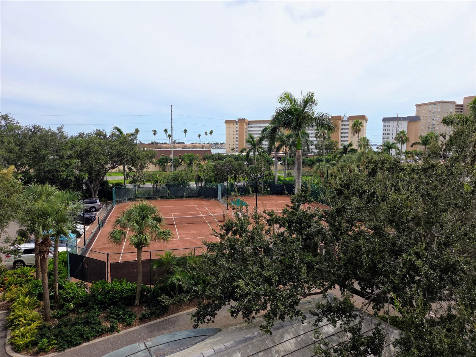 Two Clay Tennis/Pickle Ball Courts Just Resurfaced