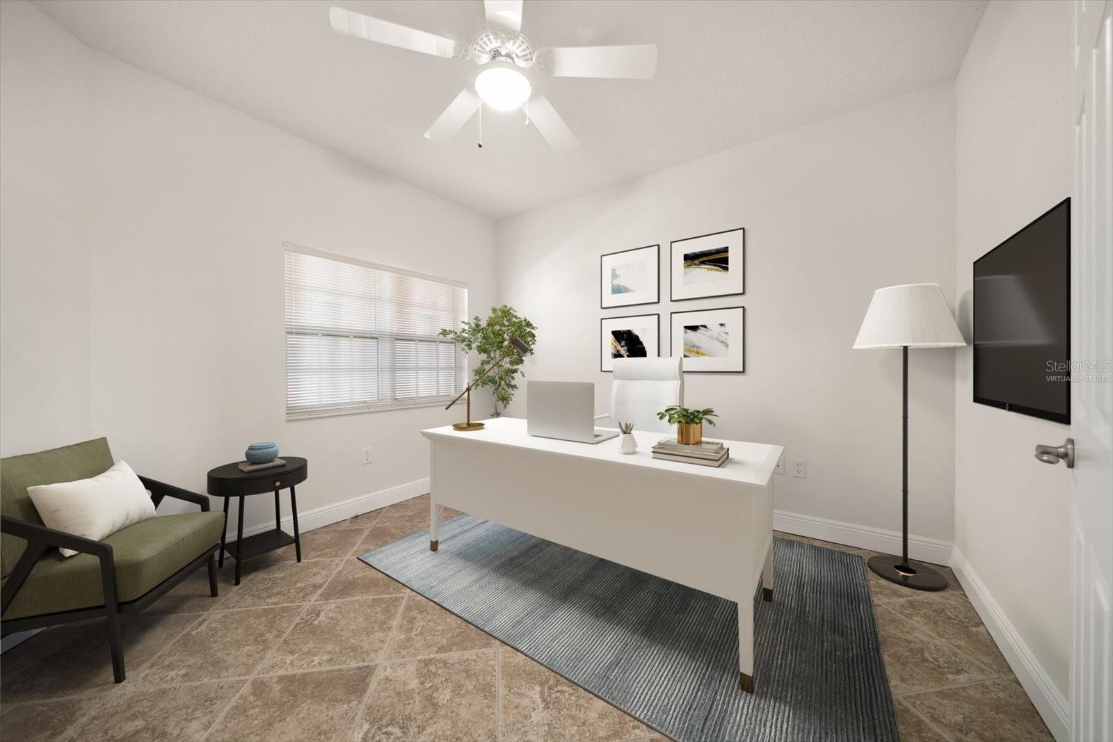 Office/3rd Bedroom Virtually Staged