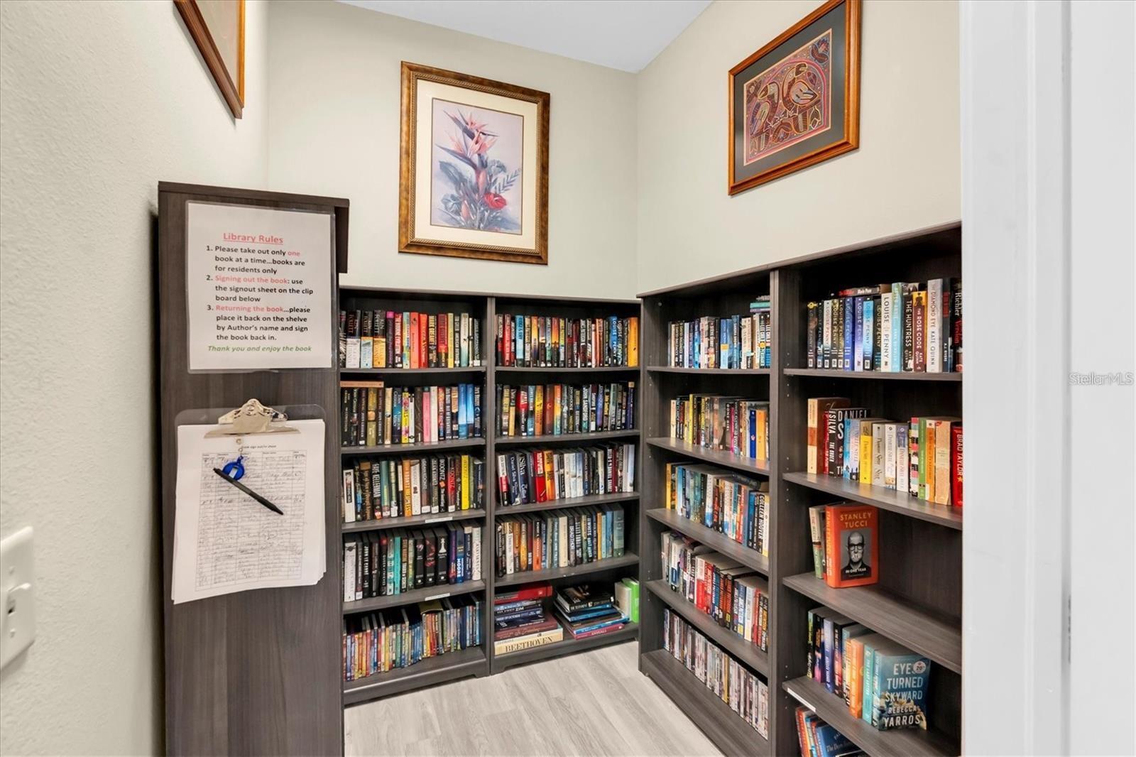Seminole Isle Club House Library