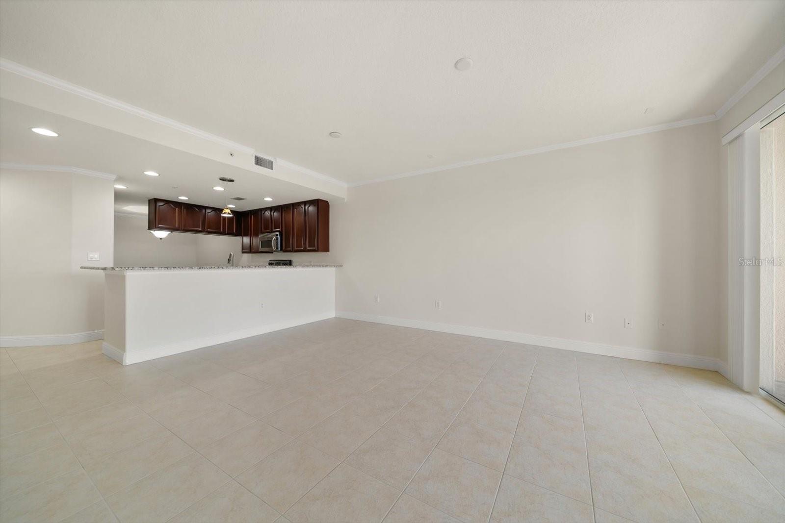 Living Room/Kitchen Un Staged