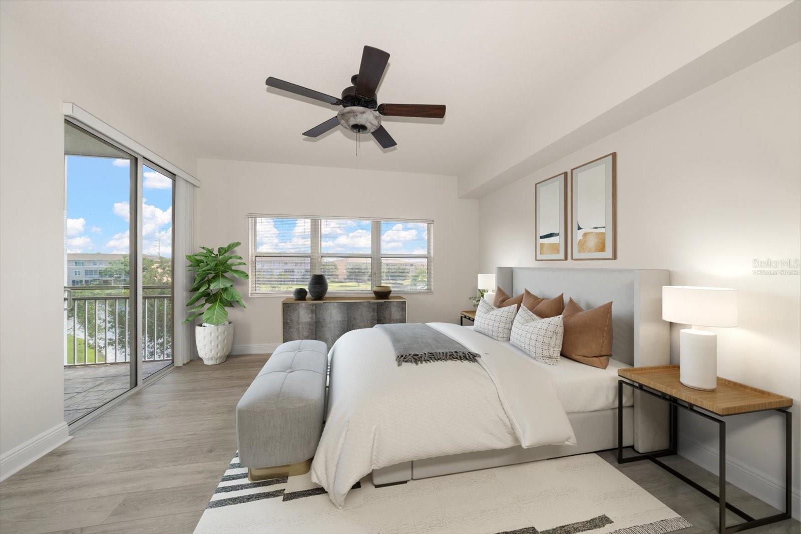 Primary Bedroom Virtually Staged