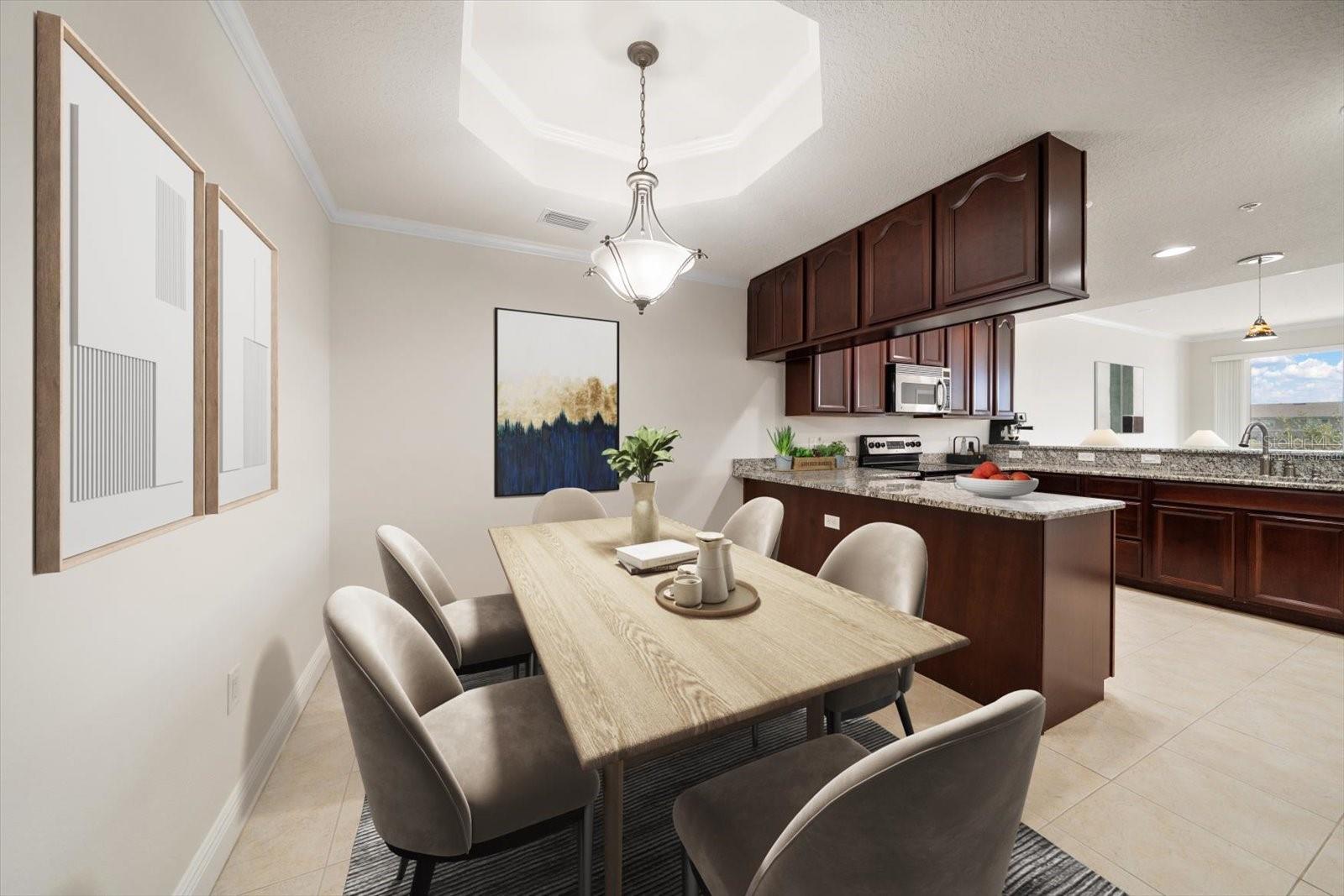 Dining Room Virtually Staged