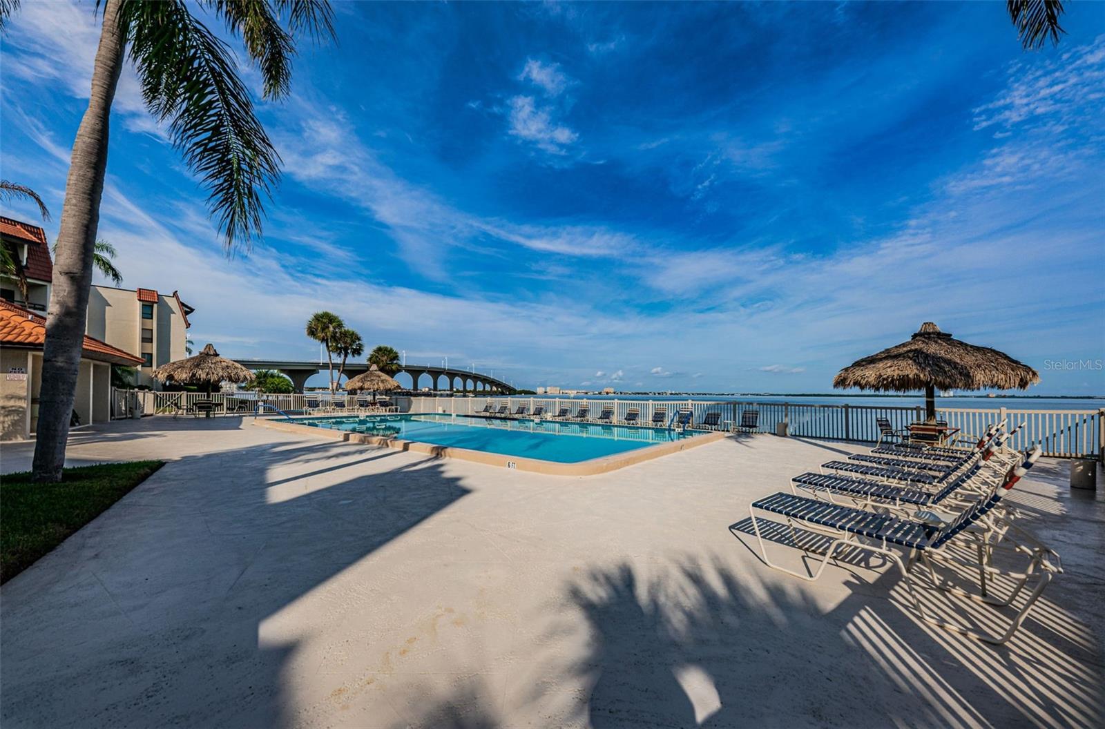 Resort-Style Pool Area just Steps Away from Bldg 103 - Overlooks the Bay