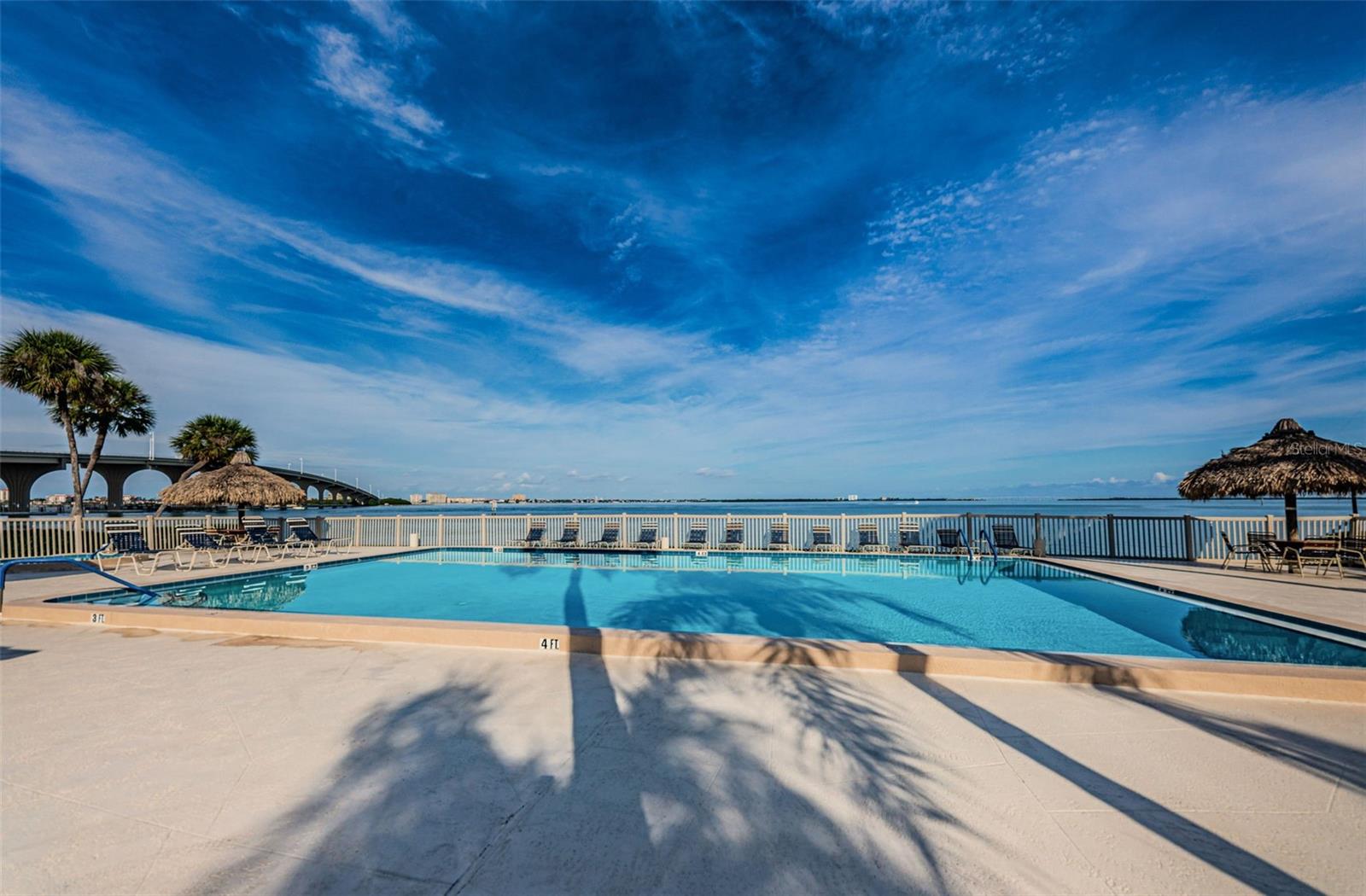 Resort-Style Pool Area just Steps Away from Bldg 103 - Overlooks the Bay