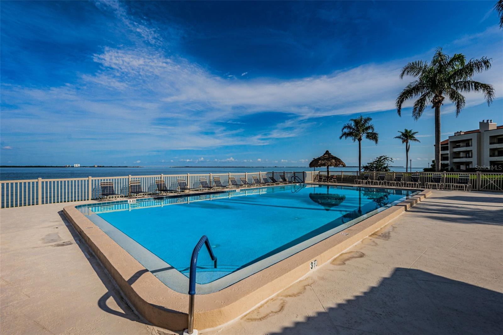 Resort-Style Pool Area just Steps Away from Bldg 103 - Overlooks the Bay