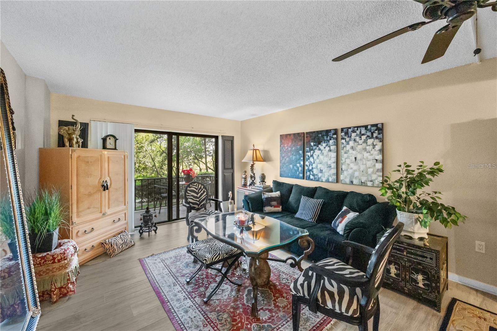 Access patio through Living room sliders