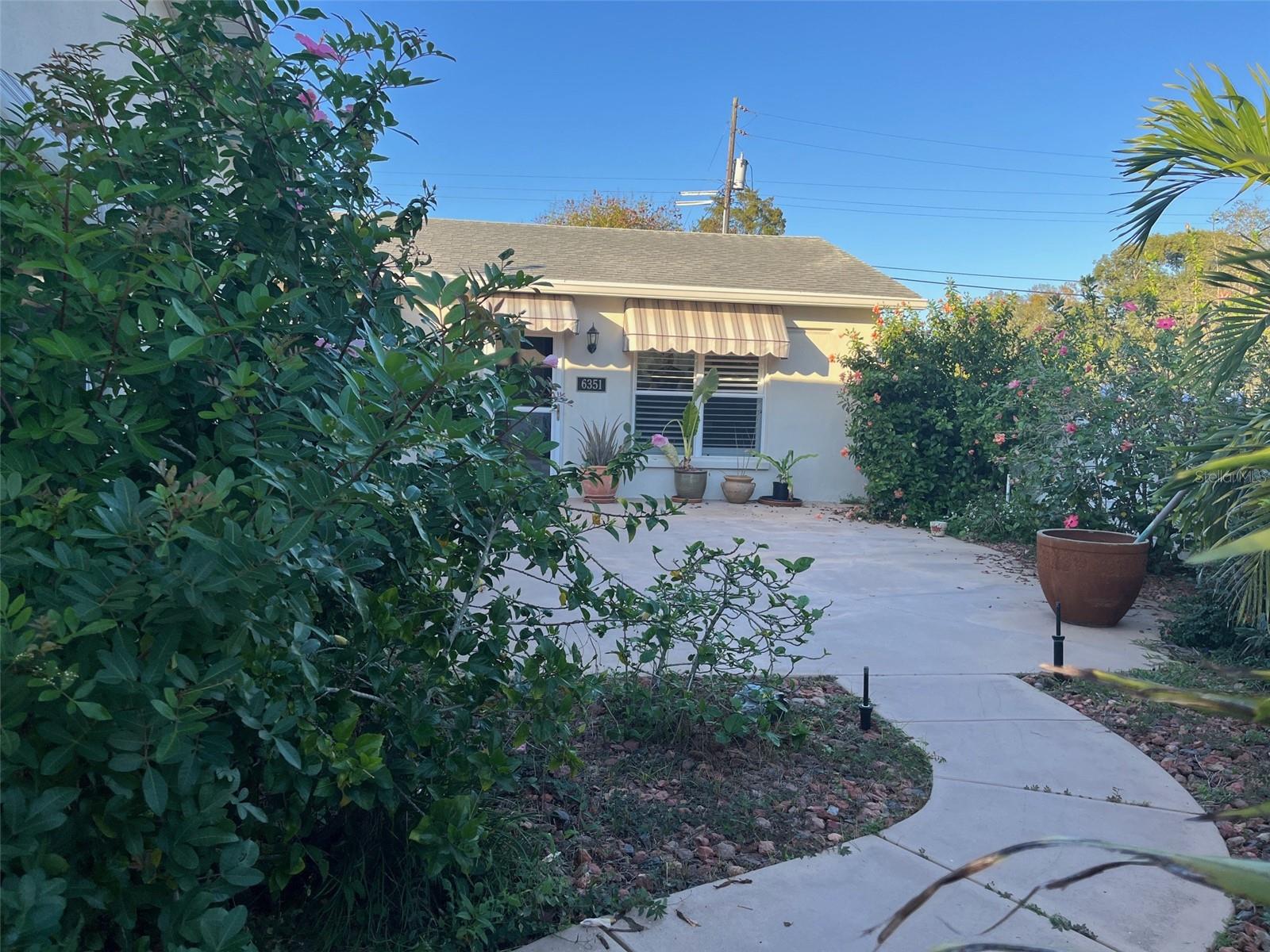 Cottage walkway from front gate