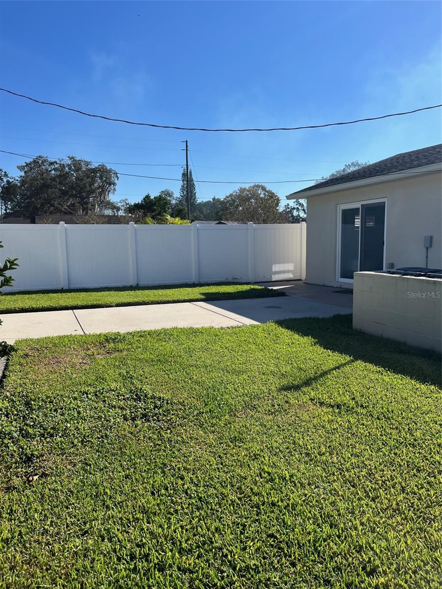 Cottage rear yard