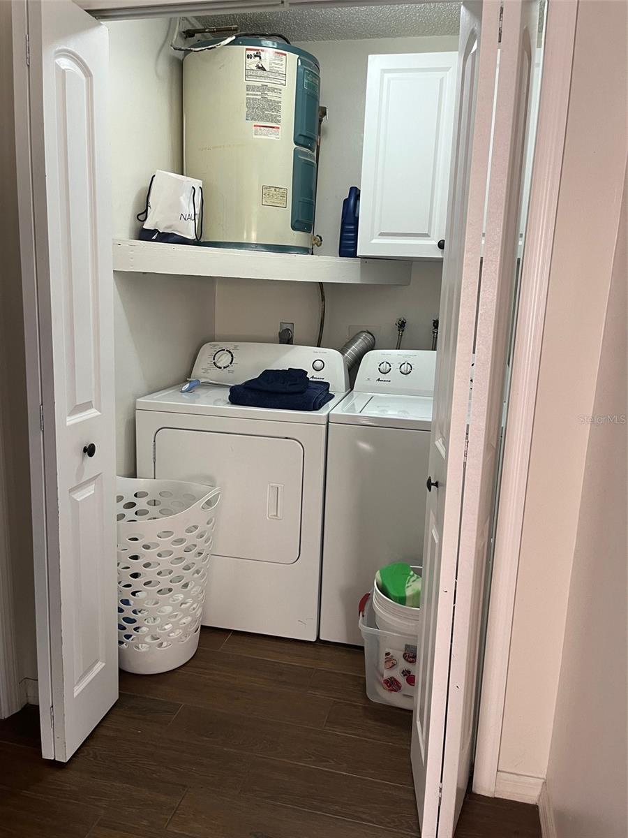 Cottage laundry closet