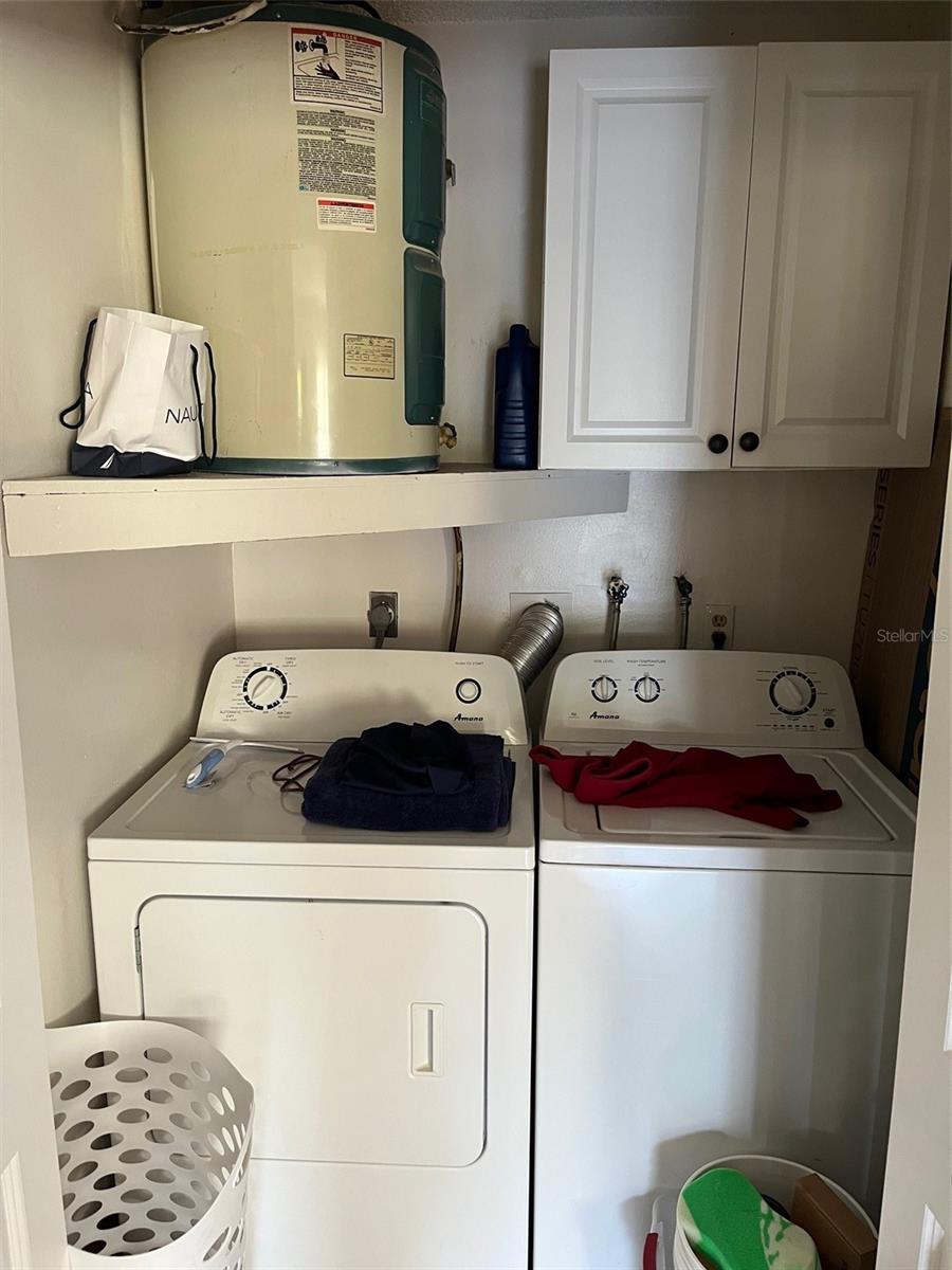 Cottage laundry closet