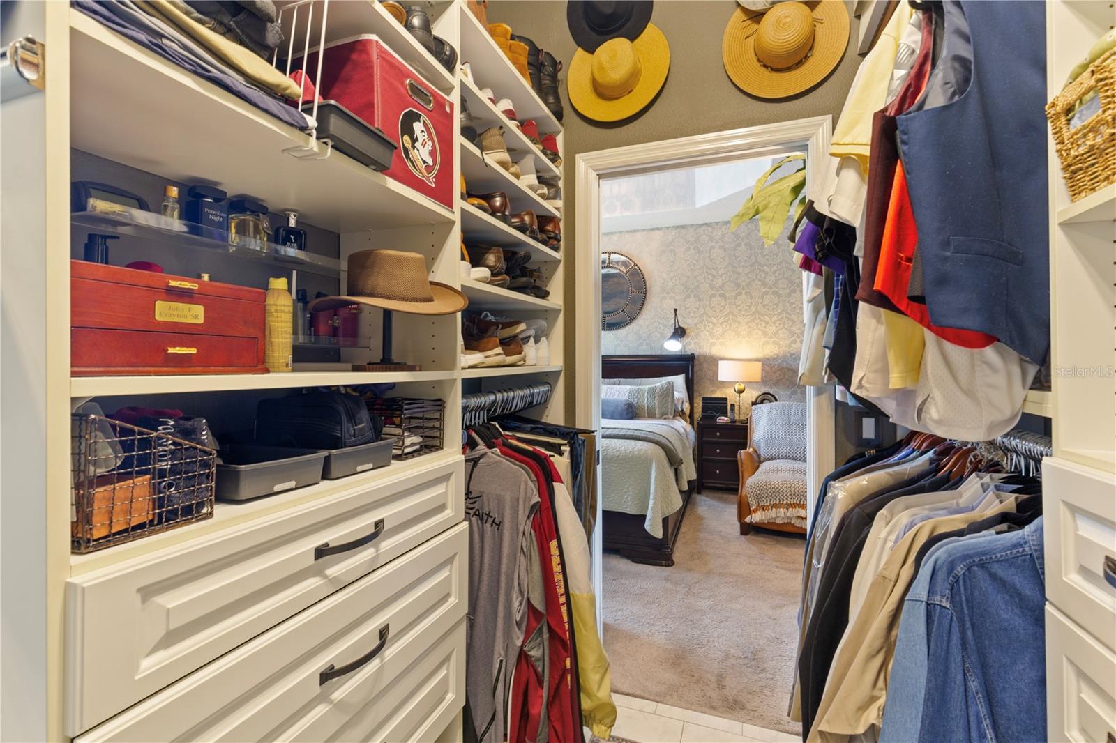 Walk in closet built-ins
