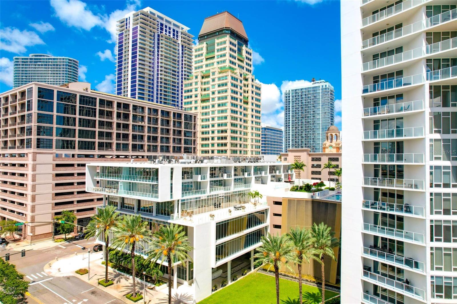 Aerial View of Building/Amenities with View of Bay