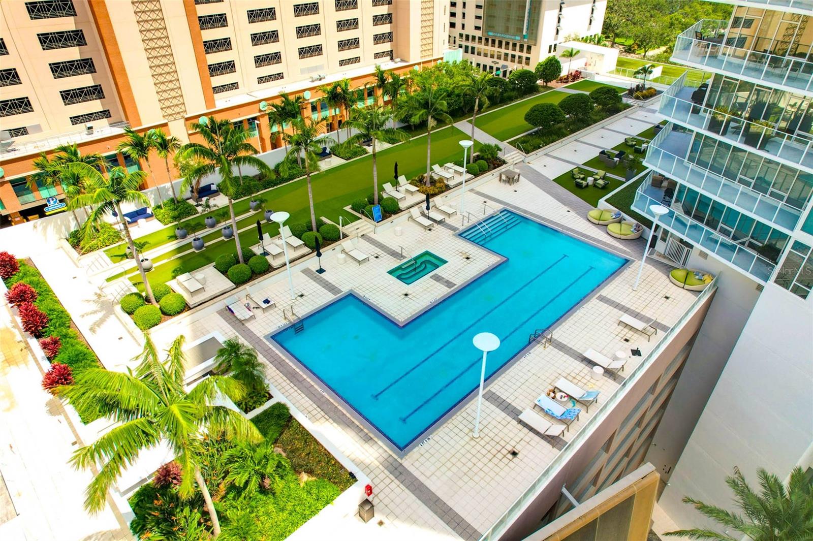 Aerial of Amenities/Pool