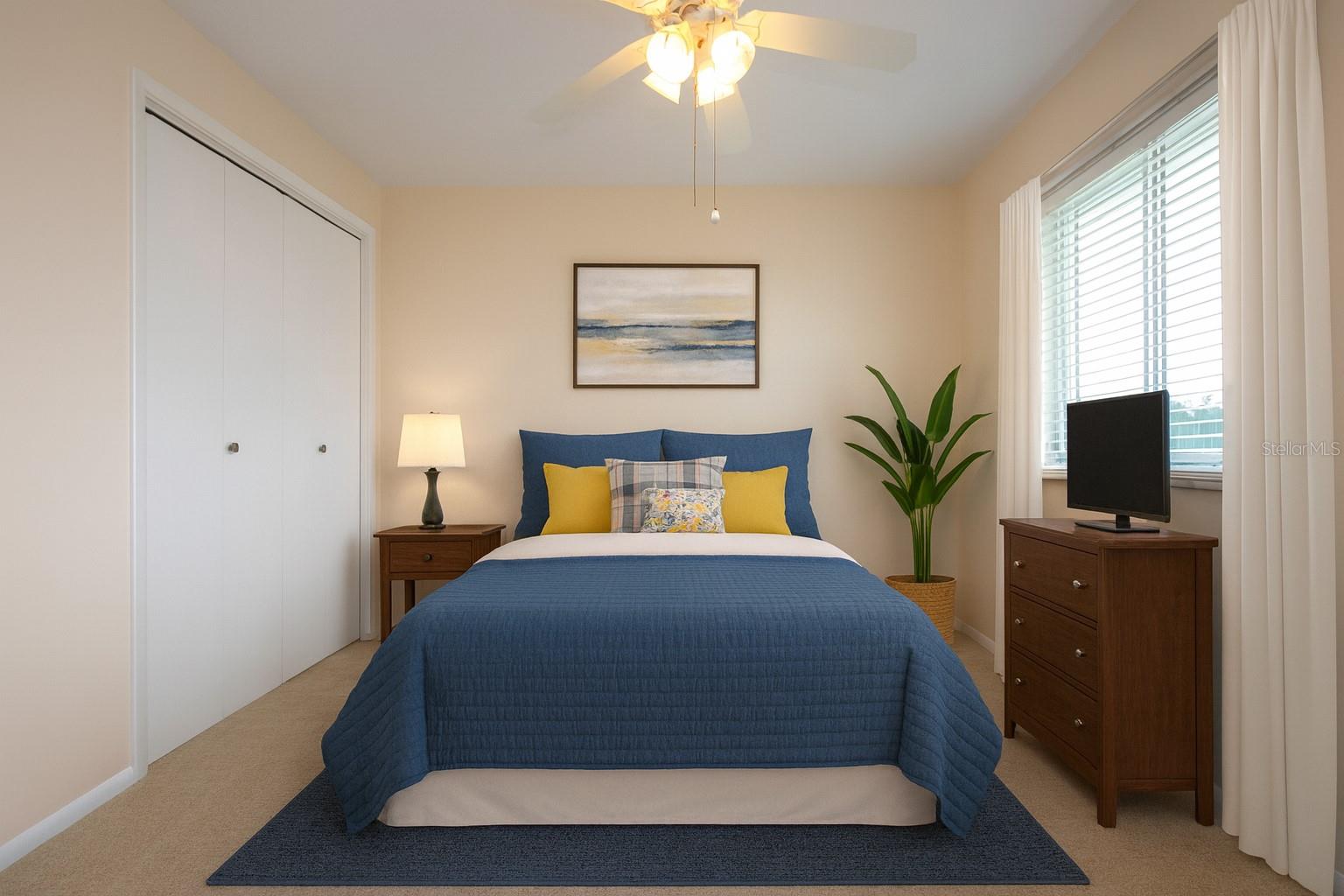 Staged bedroom 2- in the  front of house