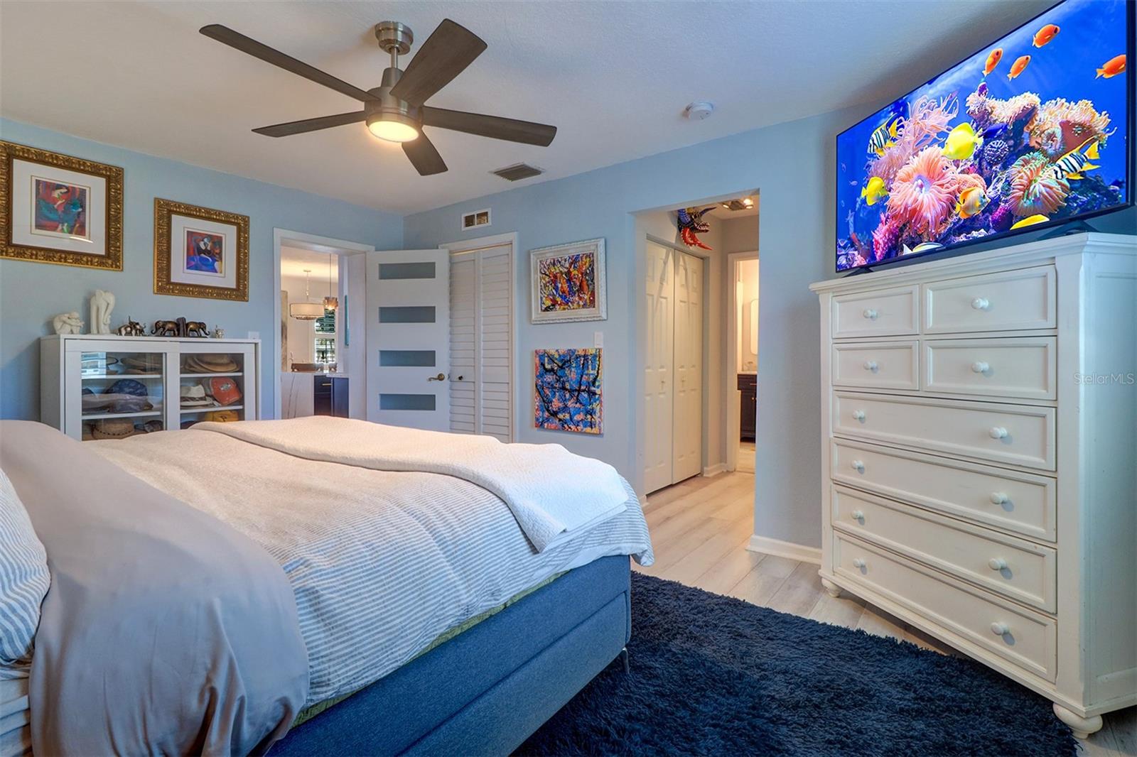 Bedroom features TWO closets and laundry room