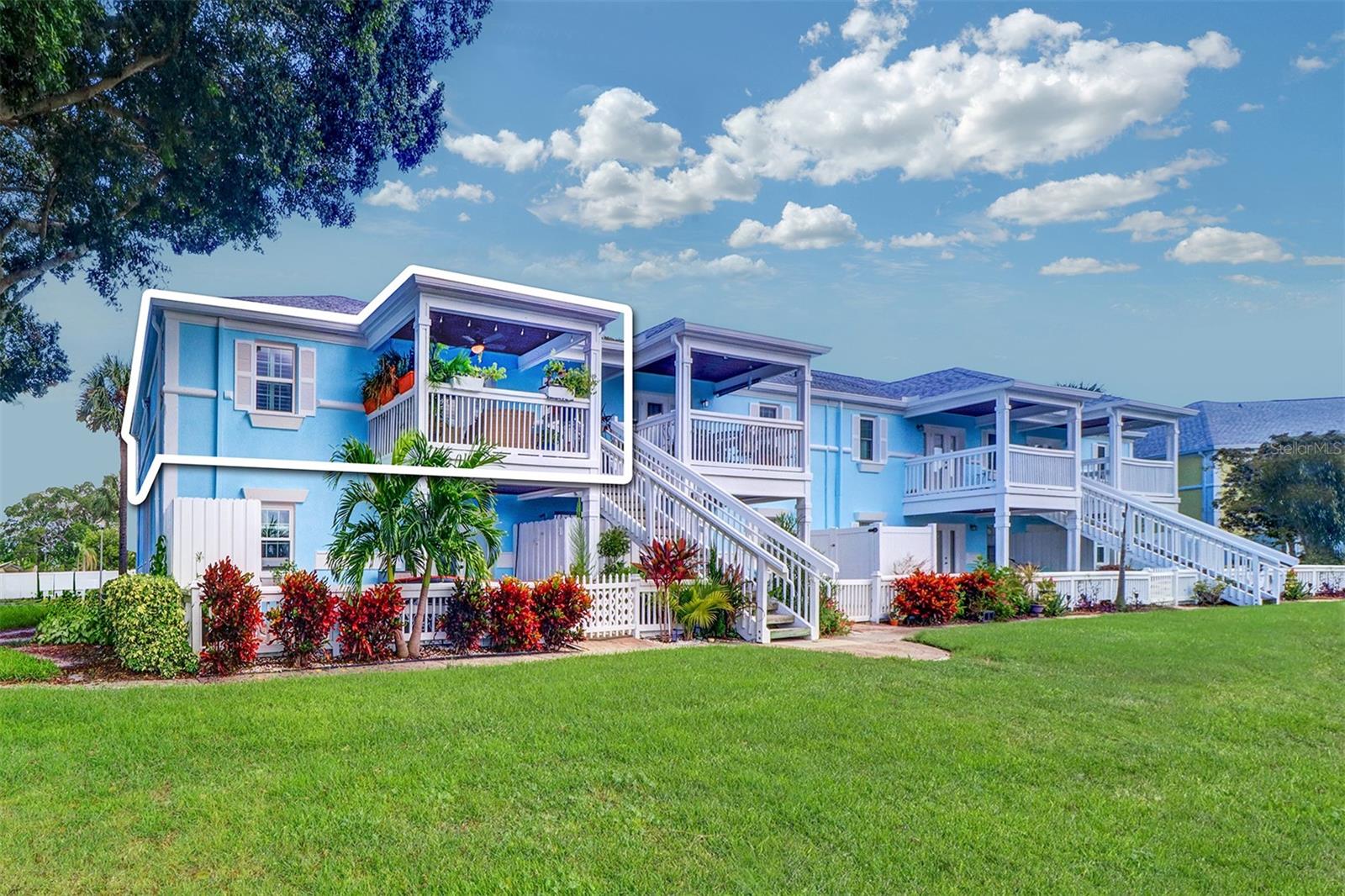 Lakeside view - unit is upper left