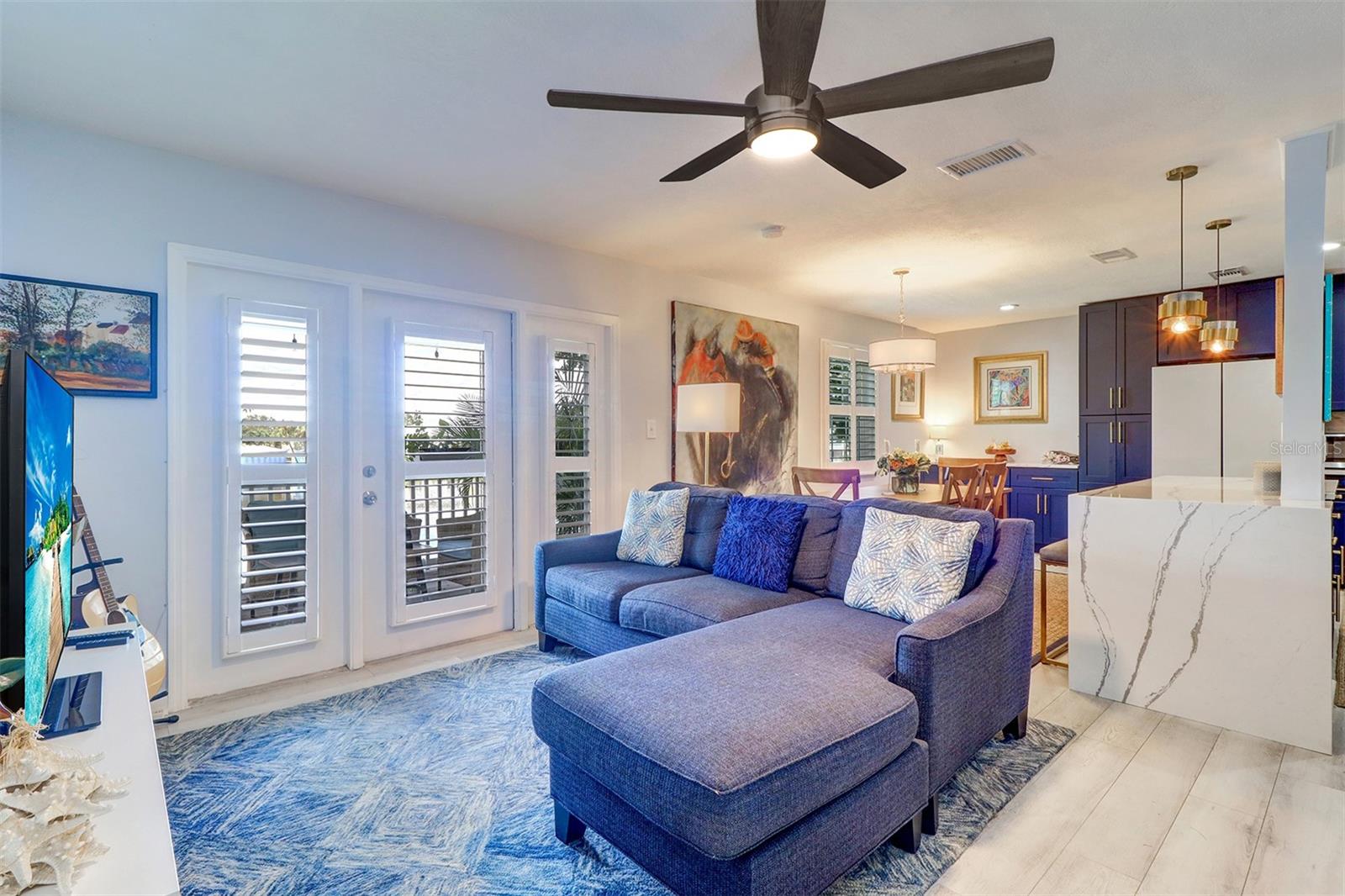 Luxury vinyl plank flooring in all living areas