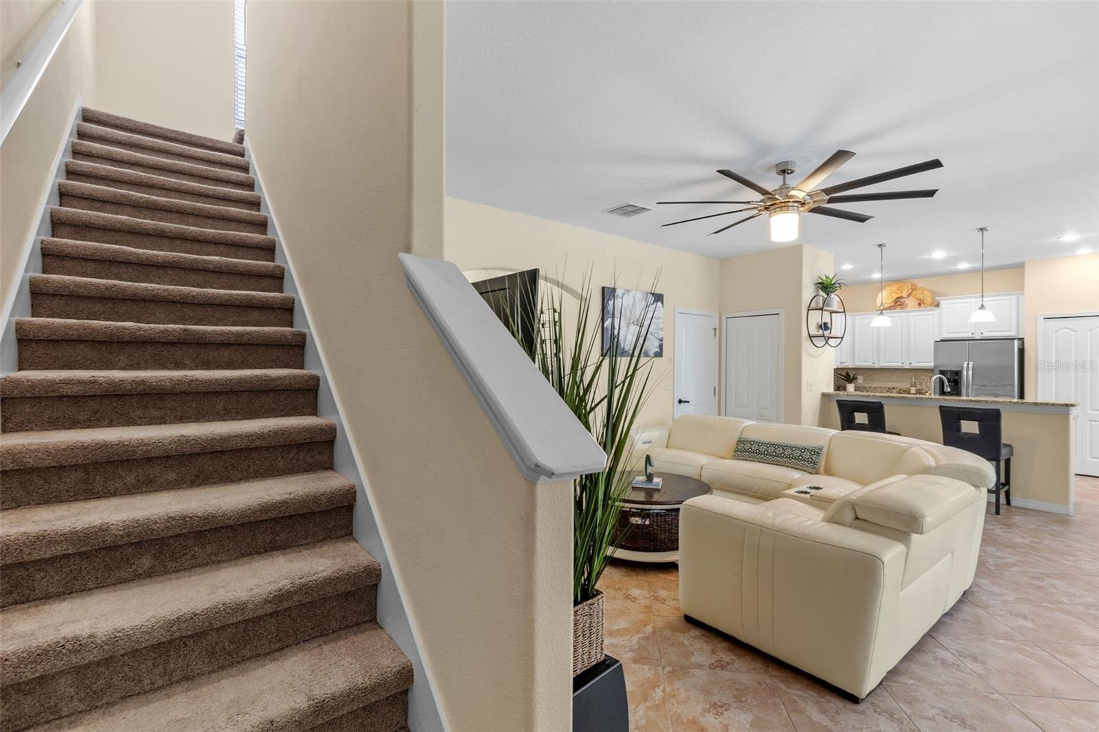 Staircase to second floor