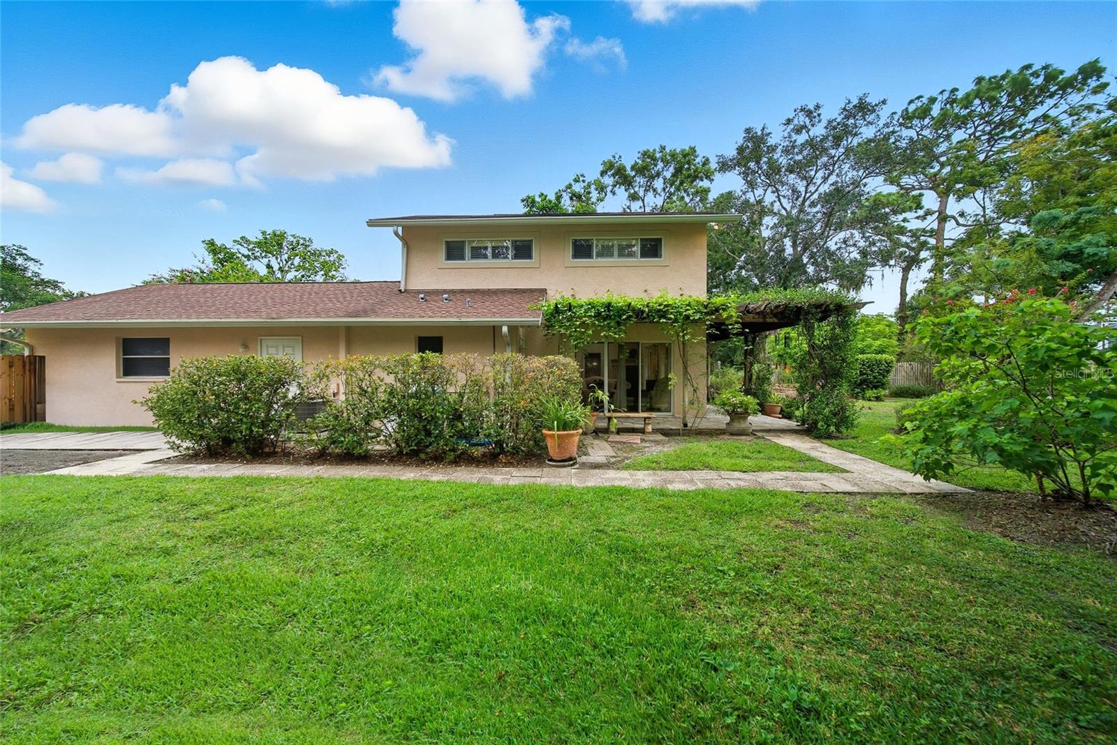 Back view of property