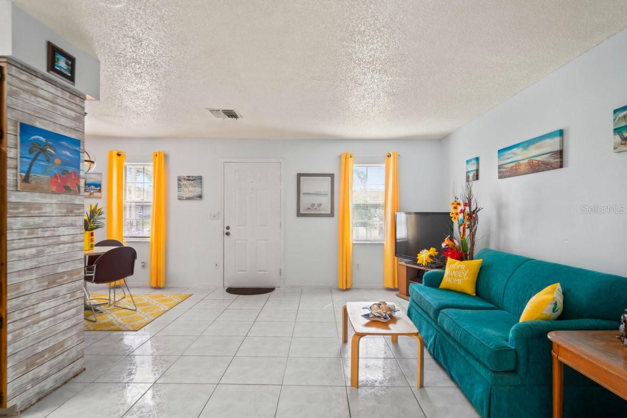 Living room measures 9'6" x 17' 8"