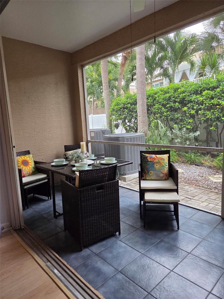 Screened in Patio.