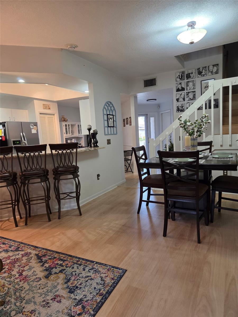 Dining Room, Living room.