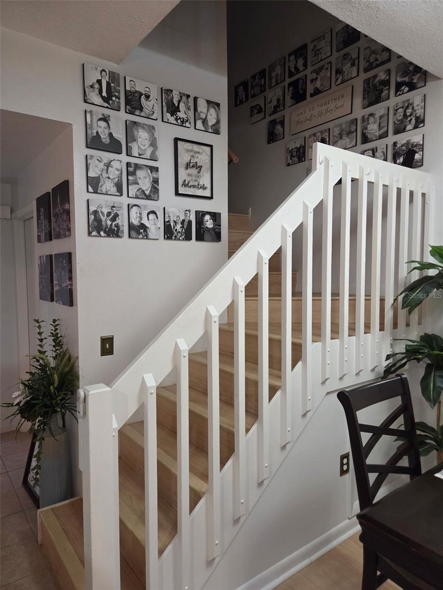 First floor stairway.