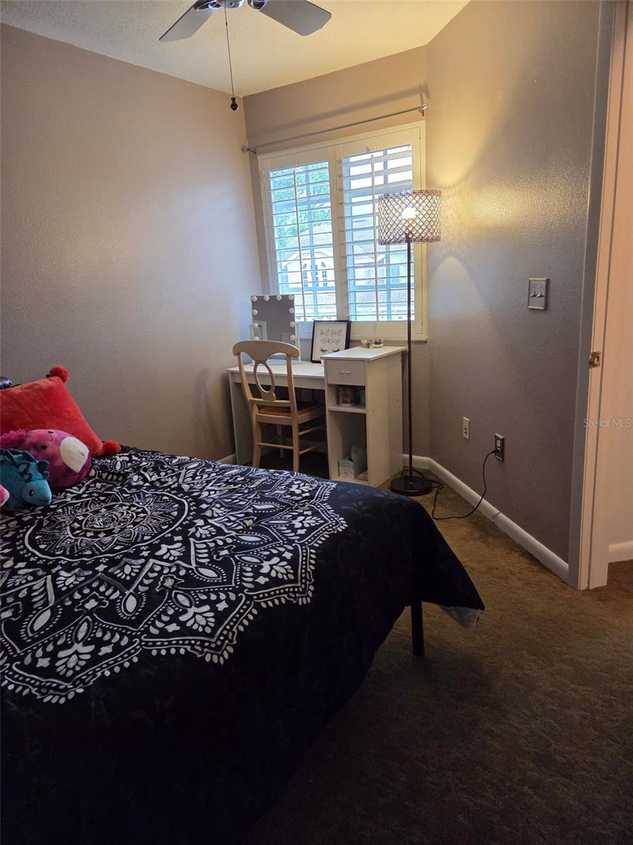 Room for desk in third bedroom.
